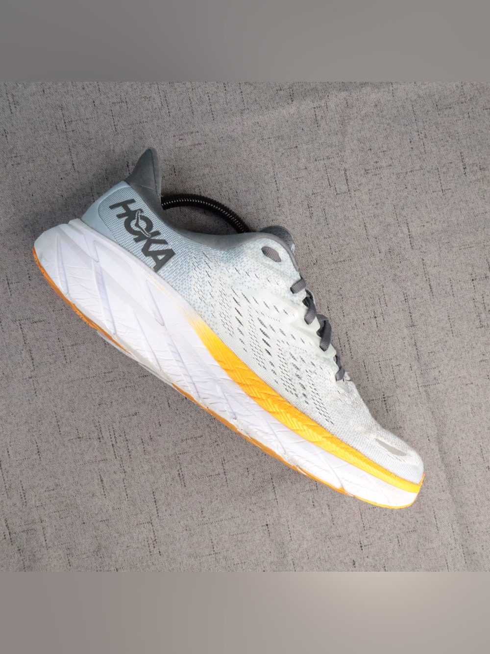 Hoka One One Clifton 8 Greyish Blue Fog Plein Air Men’s Size 8.5  D 1119393 BFPA